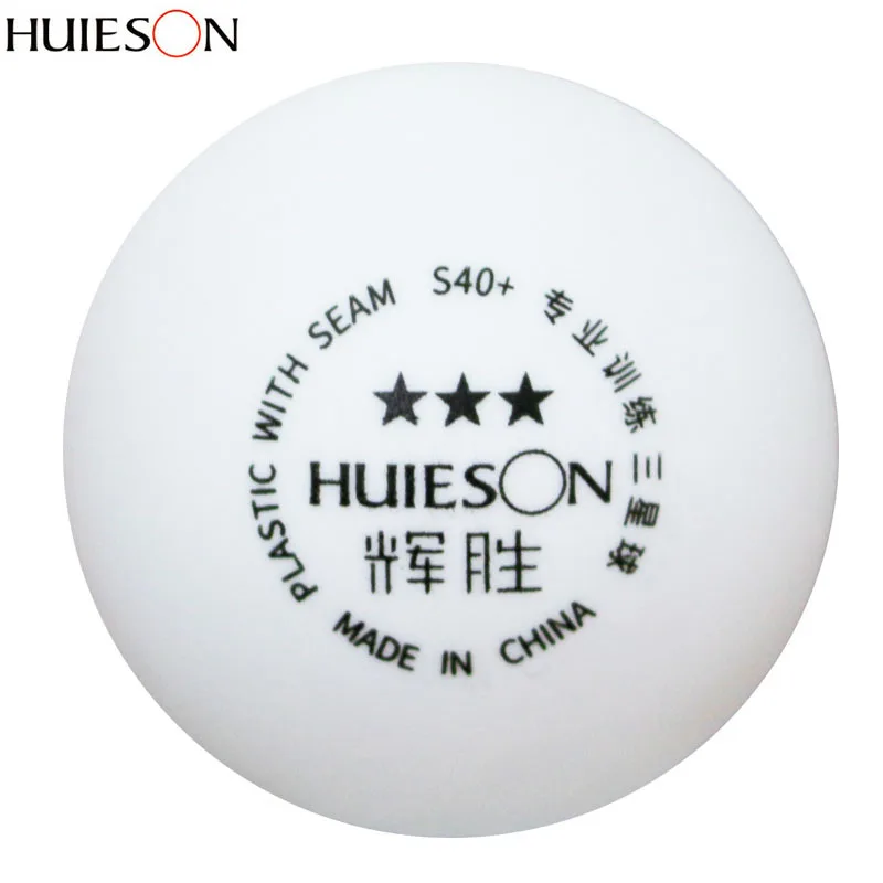 

Huieson New Material ABS Plastic Ping-Pong Balls S40+ Three Star School Club Training Ball for Professional Team Training