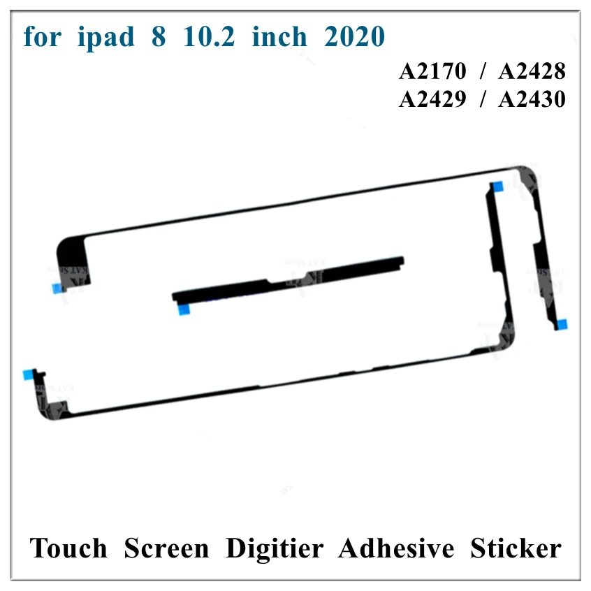 5Pcs Touch Screen Digitizer 3M Adhesive Tape Strip Replacement For iPad 8 2020 10.2 Inch A2170 A2428 A2429 8th Gen Glue Sticker