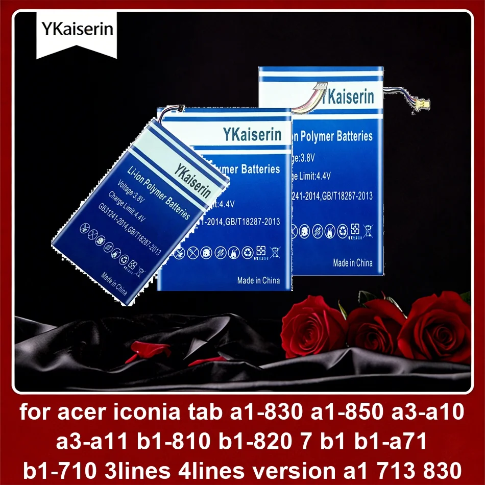 

AP12D8K Bat-715 ( 4LINES Version ) AP14F8K For Acer Iconia Tab A1-830 A1-850 A3-A10 A3-A11 B1 B1-810 B1-820 7 Battery