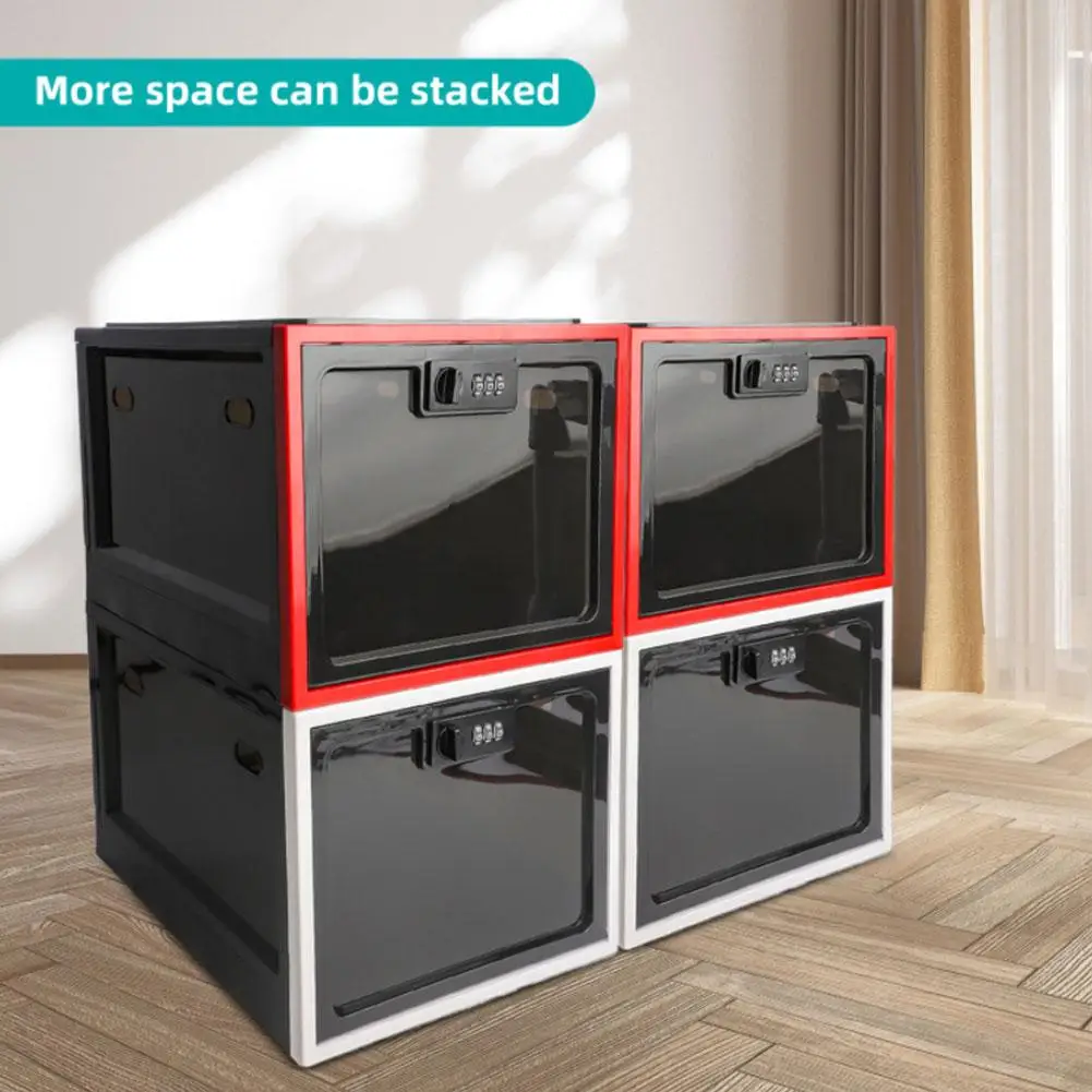 Refrigerator Food Transparent Storage Box With Combination Lock Medicine Box Compact Sanitary Mobile Phone Tablet Password Box