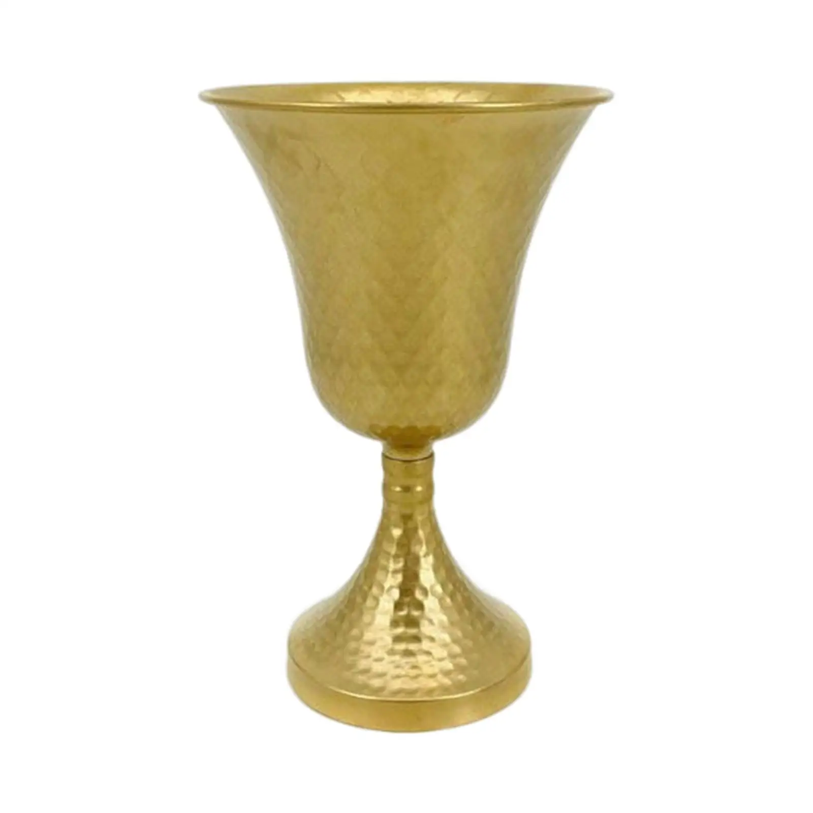 Metal Flower Vase, Vintage Style Artificial Flowers Holder Stems Bunch Filler Flower Arrangements Wedding Home Tabletop Decor
