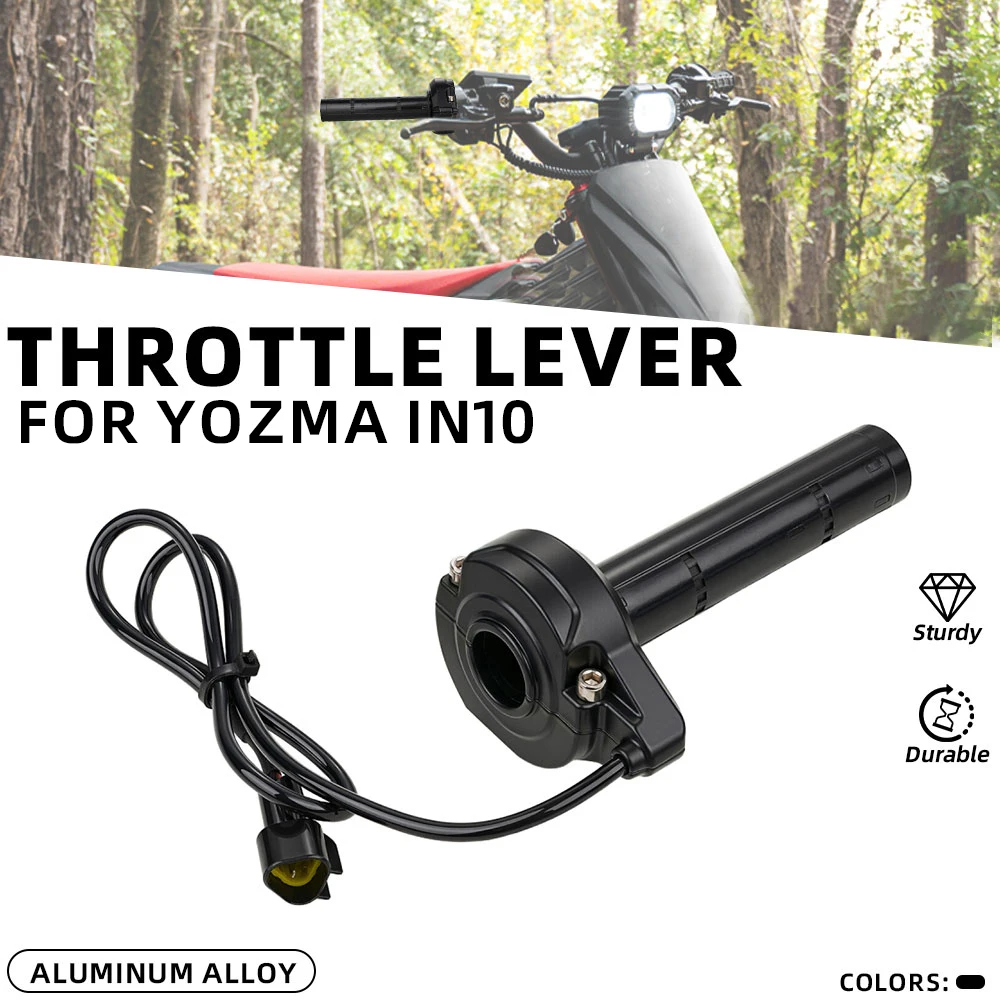 Motorcycle Accessories CNC Throttle Lever Throttle Turn Grip For Yozma IN10 PRO Motorbike Electric Off-Road Dirt Pit Bike E-Bike