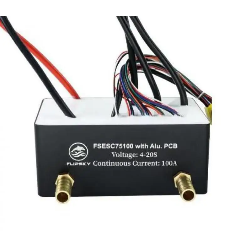 

Brushless ESC Flipsky 75100 with Water Cooling Enclosure 84V Waterproof Speed Controller Based on VESC for Sup Board Surfboard