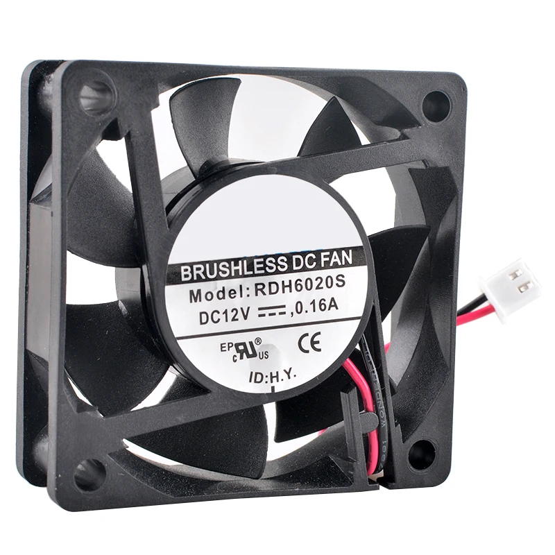 RDH6020S 6cm 60mm fan 60x60x20mm DC12V 0.16A 2pin 4200rpm Axial flow fan cooling fan for chassis power supply