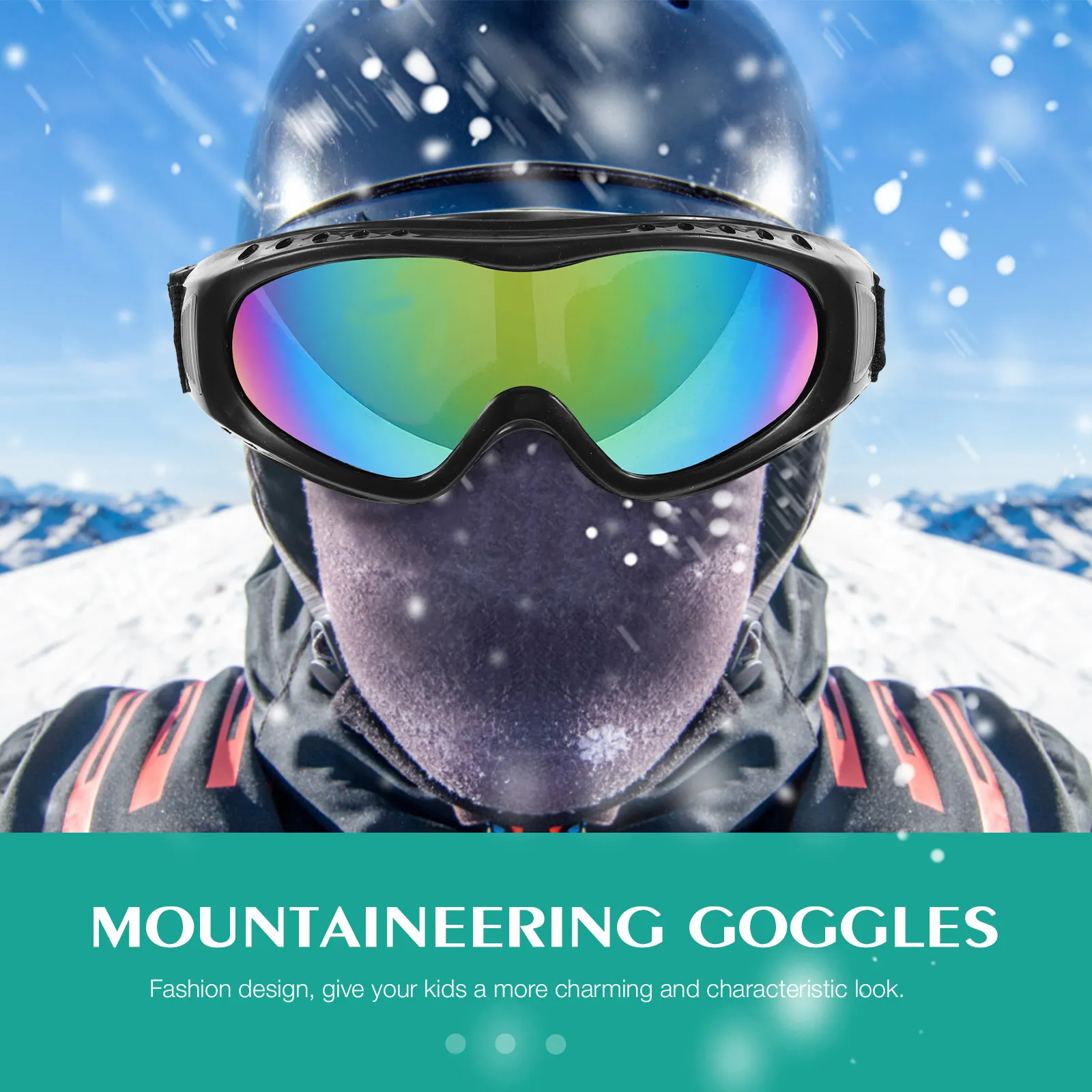 

1Pair Premium Ski Goggles for Adults Anti-Glare Uv Protection Sports Eyewear for Skiing Cycling Mountaineering Outdoor Sports