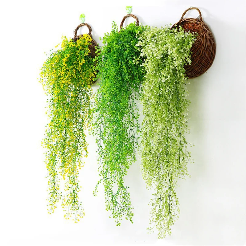 

Artificial Hanging Flower Plant, Fake Rattan, Willow, Admiralty, Home, Wedding, Garden, Bar, Wall Decoration, 120cm