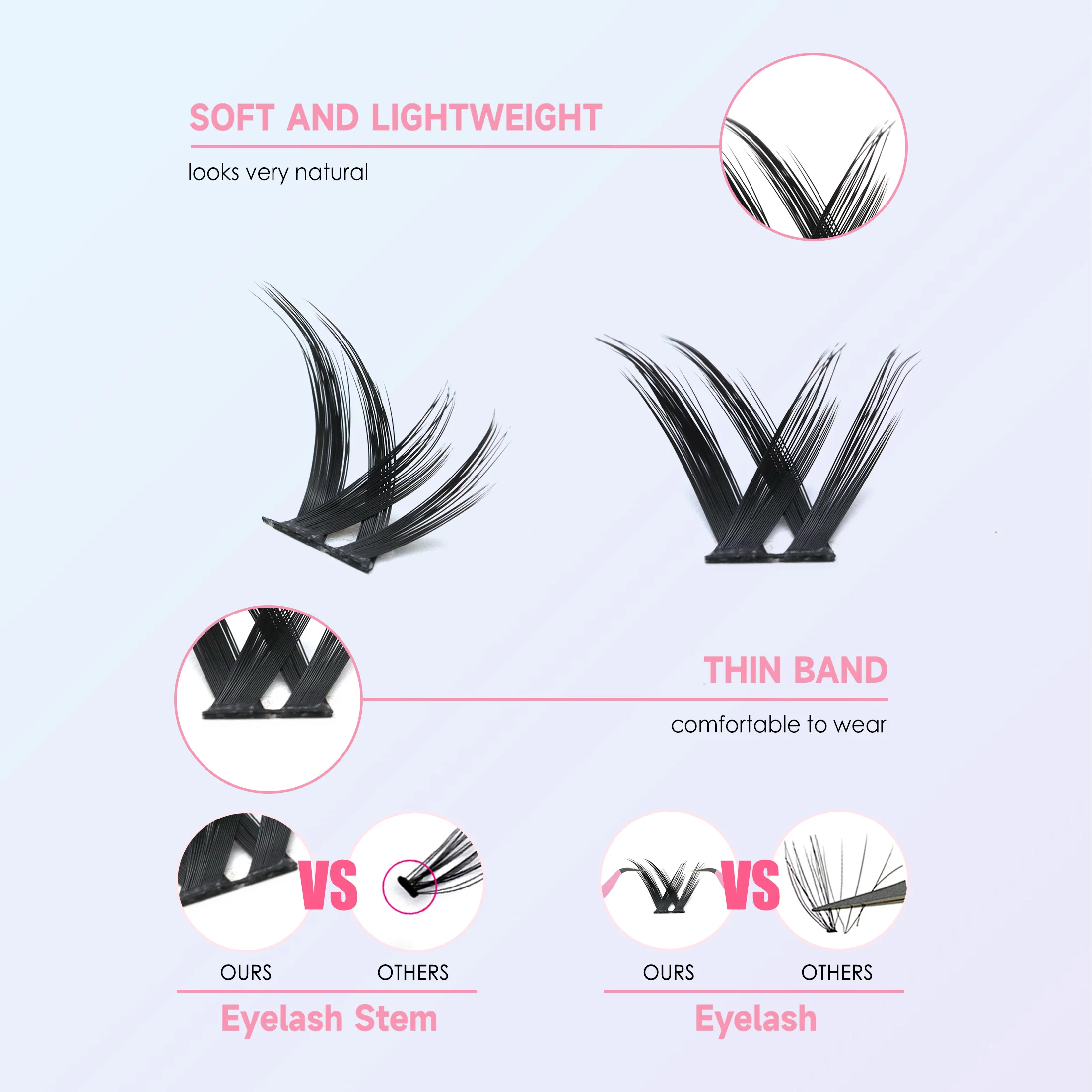 Fox diy kit de extensão de cílios postiços conjunto de cílios individuais para cosplay com cola de cílios e pinças ferramentas de maquiagem para uso doméstico