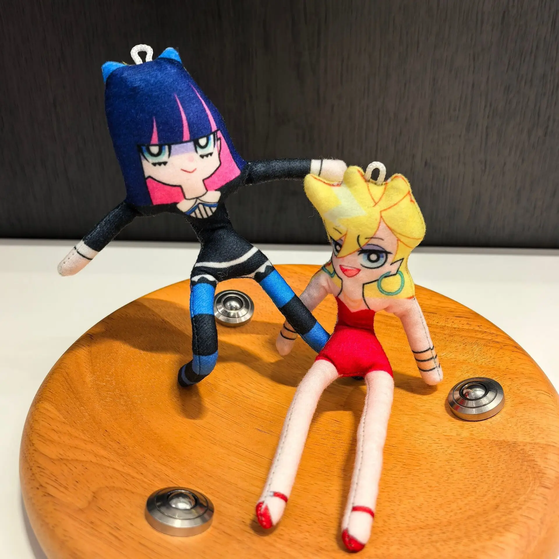 

New In Stock 16cm Panty & Stocking With Garterbelt Plush Doll Abstract Joint Flexible Room Decoration Toy Birthday Christma Gift