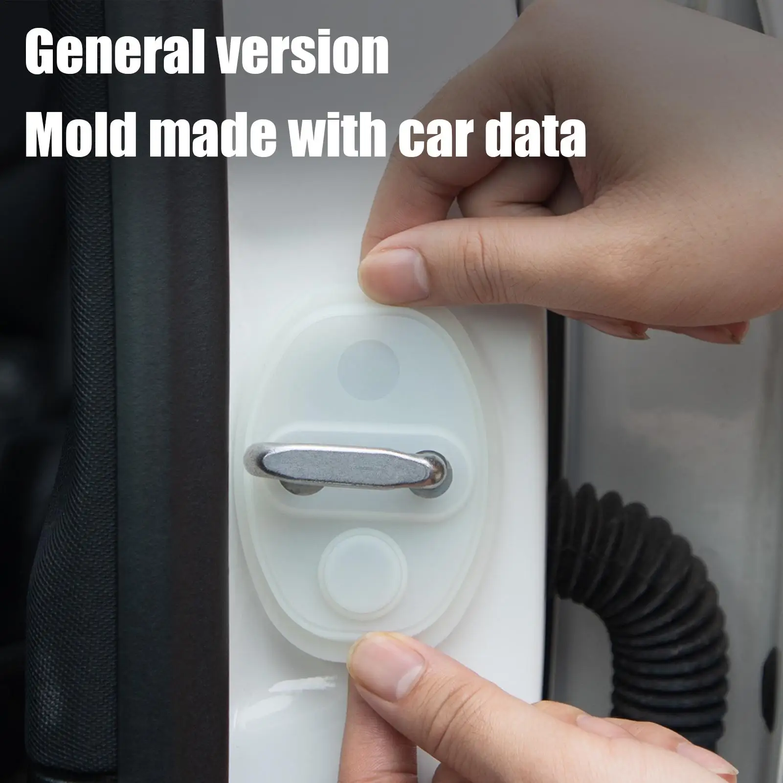 

Car Door Strike Protector Auto Door Lock Protector Luminous Shock Absorption Silicone Buffer Pad Anti Collision For Noise Dust