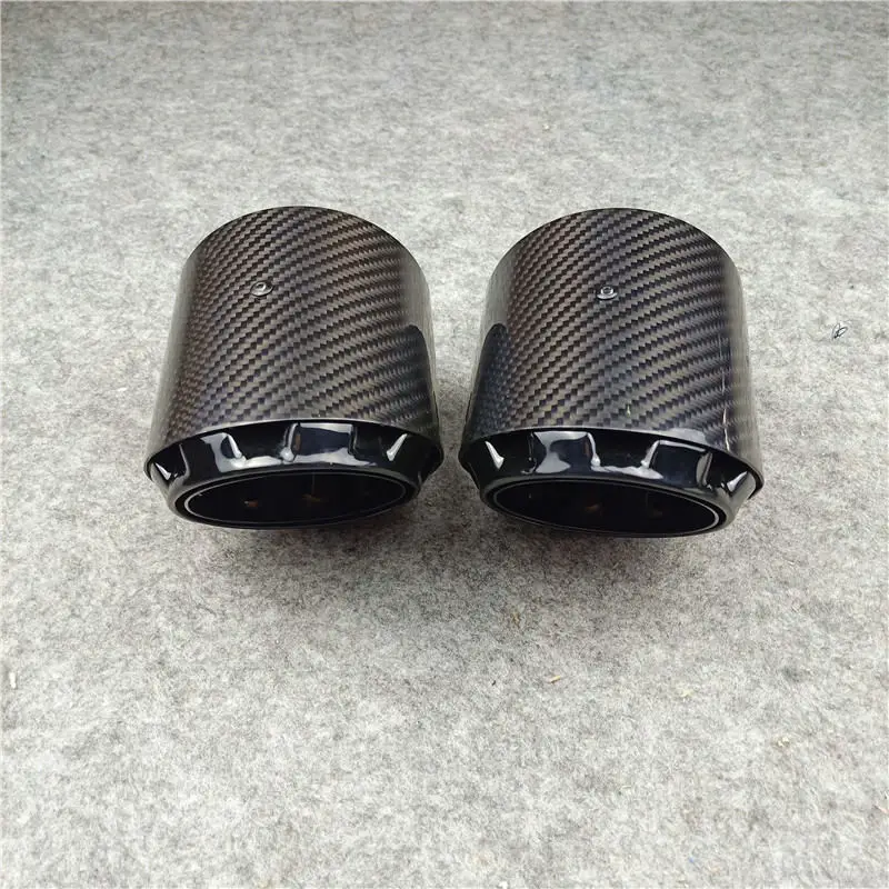 1 Piece Carbon Fiber Exhaust Pipe For F87 M2 F80 M3 F82 F83 M4 F90 M5 M Performance Car Accessories Stainless Steel Muffler tip