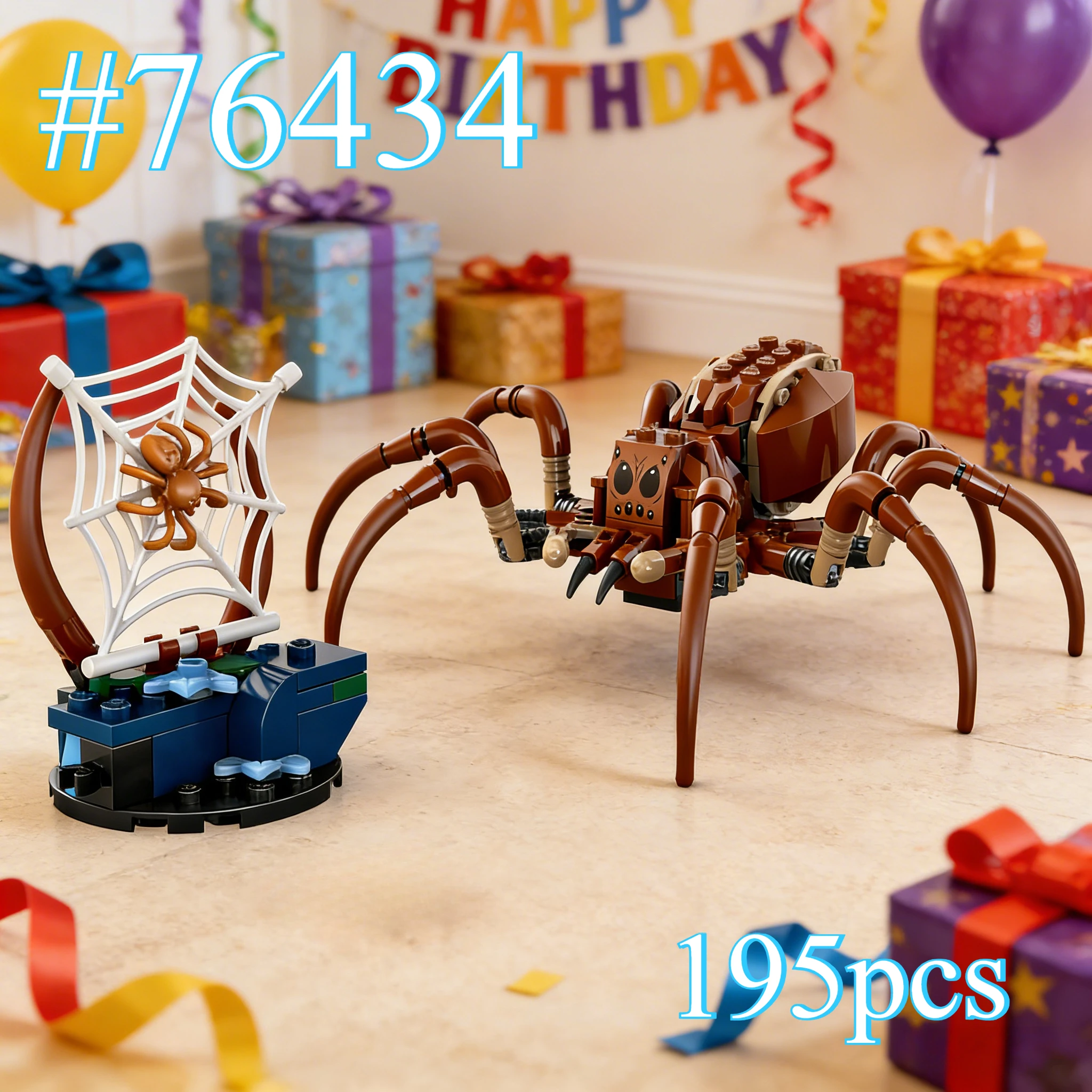 

Наборы строительных блоков Magic Adventure Small Spiders 76434, подходящие для подарков на день рождения, совместимые с деталями Lego, 195 шт.