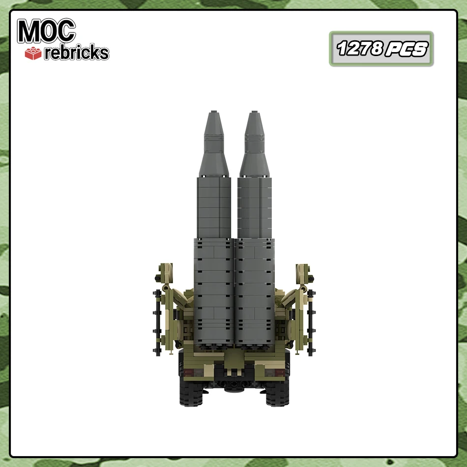 Heavy Armored Vehicle Iskandar Missile Building Blocks Model Military Battlefield Series Assembly Bricks Toy Children\'s Gifts