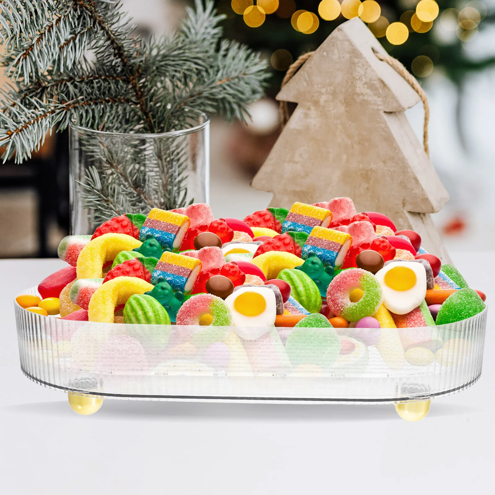 

Drain Tray for cosmetics Household Drain Plate Double-layer cosmetics Serving Tray Fruit Tray Convenient cosmetics Draining Plat