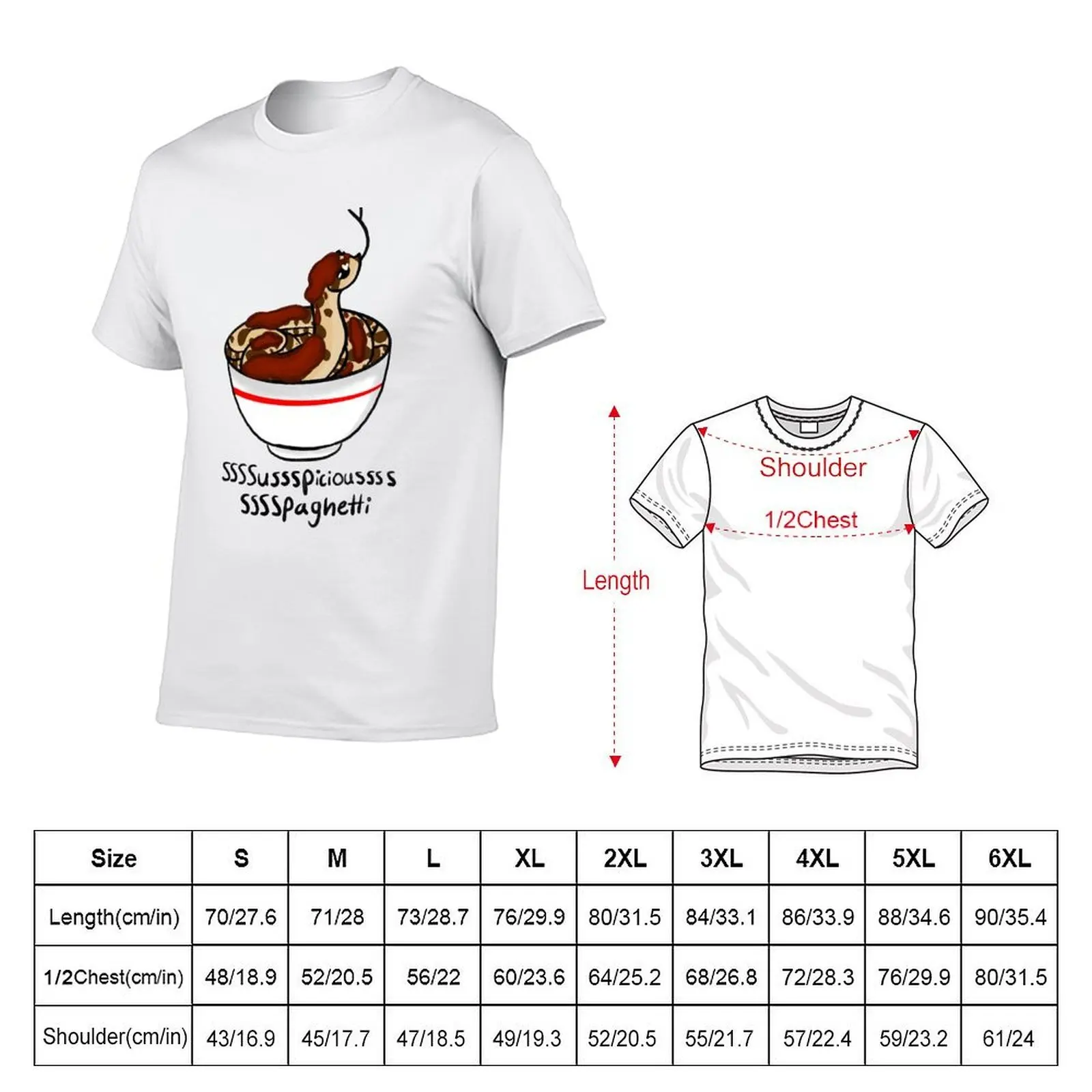 Suspicious Spaghetti | Hognose Snake T-Shirt t shirts for man graphic vintage t shirt man designer man t shirt graphic T-shirt