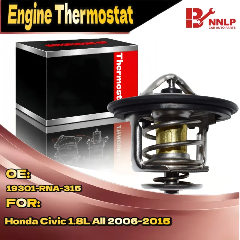 

For Honda Civic 1.8L All 2006-2015 Engine Coolant Thermostat 19301-RNA-315