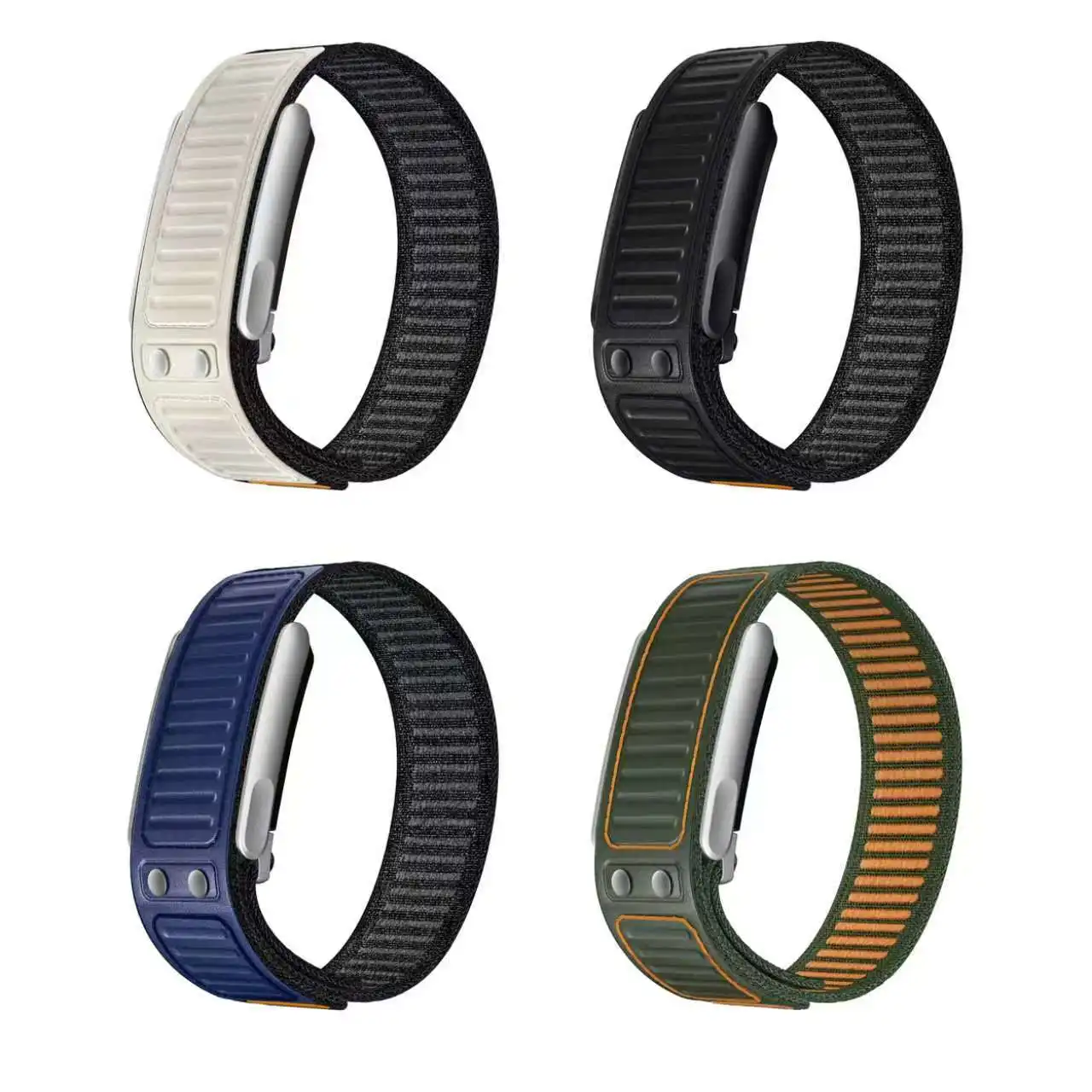 Dual Layer Nylon Replacement Wrist Strap For Whoop 5.0 Fitness Tracker Standard ECG Version Soft Breathable Sweatproof