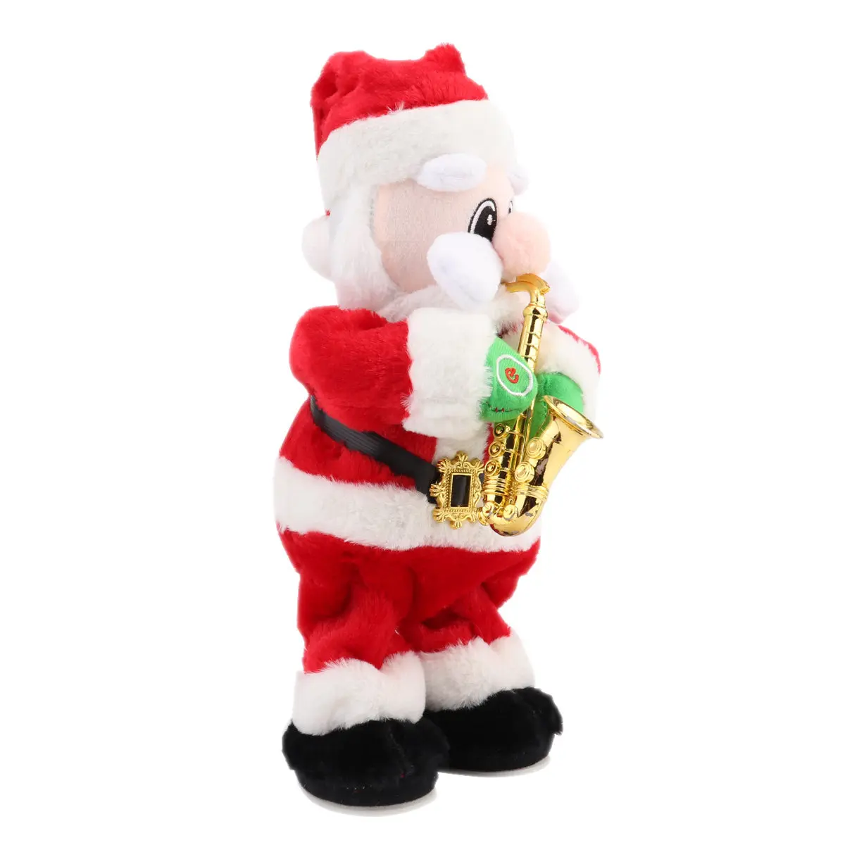 

1Pcs Electric Santa Claus Music Playing Swing Decor for Christmas Holiday Home Party Scene Animated Safe Battery Powered Eco