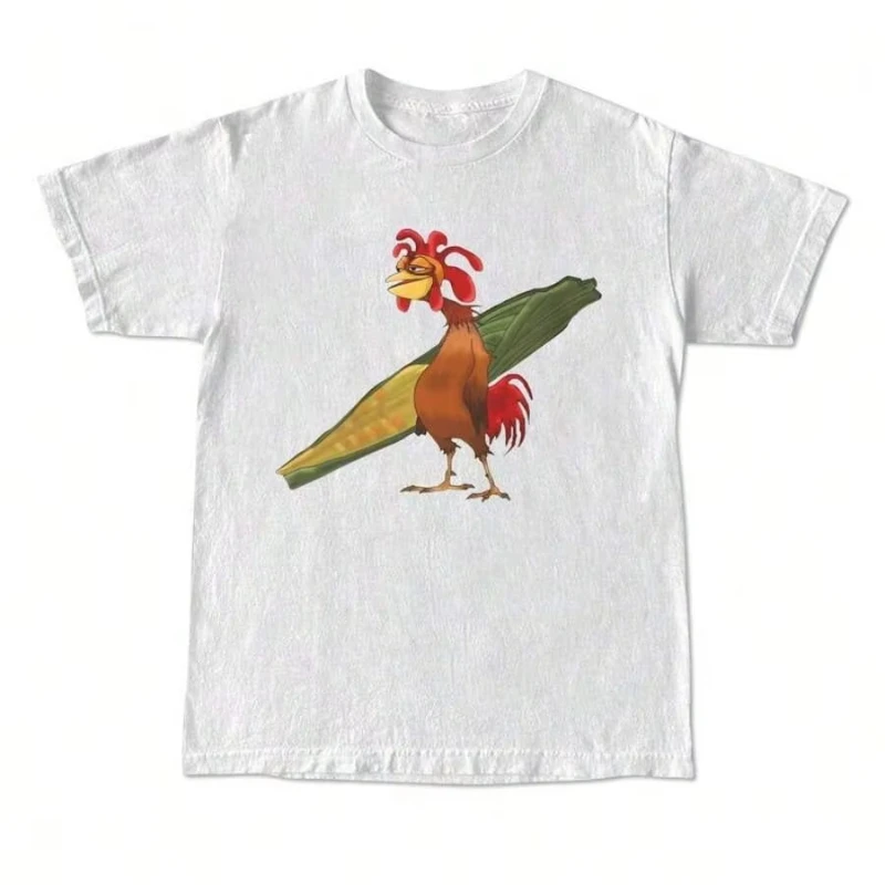 Chicken Joe Shirt, Beach Surf Unisex T-Shirt Back Printed Cotton Casual Classic Gift for Friend Menswear Top Gift for Her Him