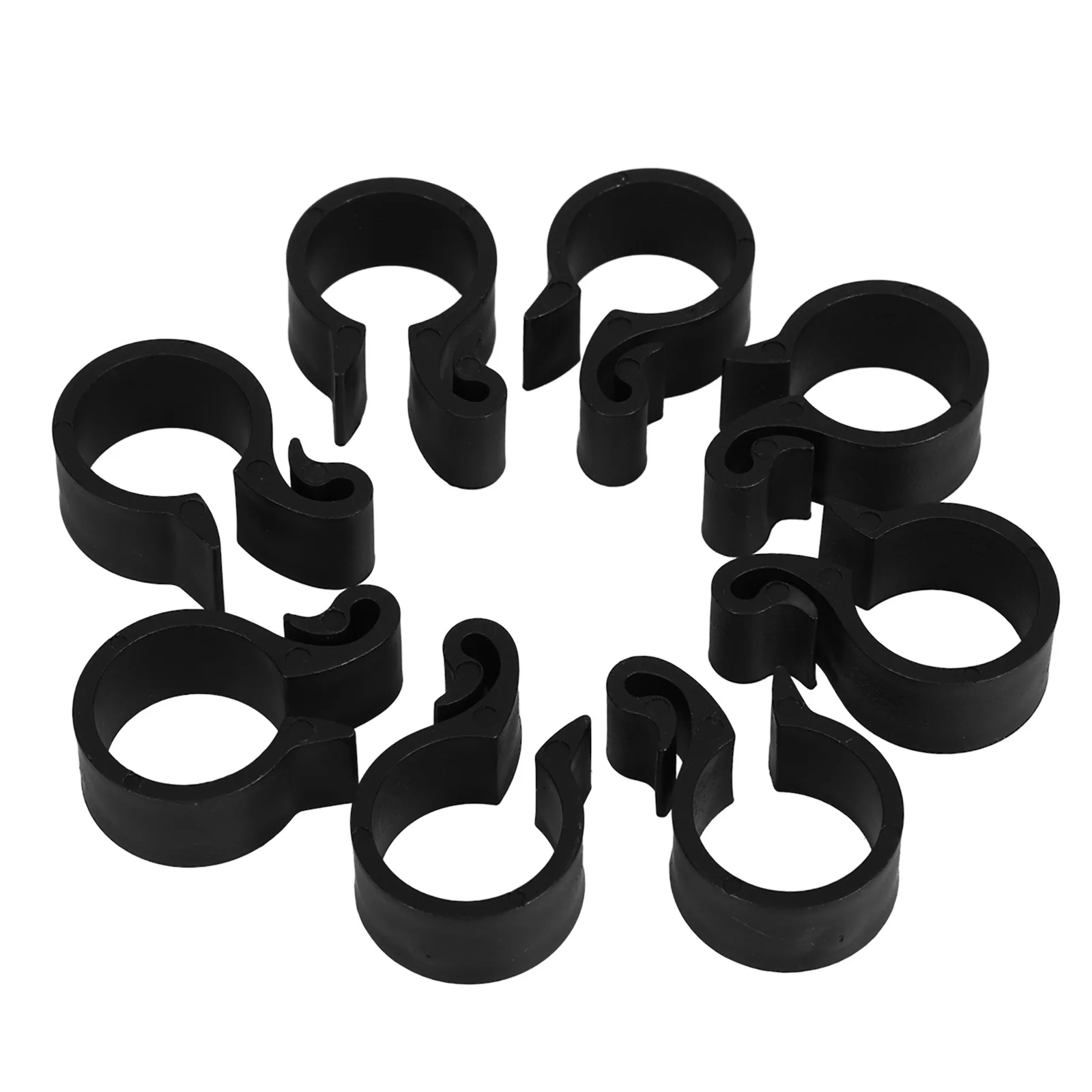 50pcs Pipe Clamp Clip For Irrigation System Drip Tube Fastener Garden Water Hose Buckle Lightweight Durable Plastic Garden Tool