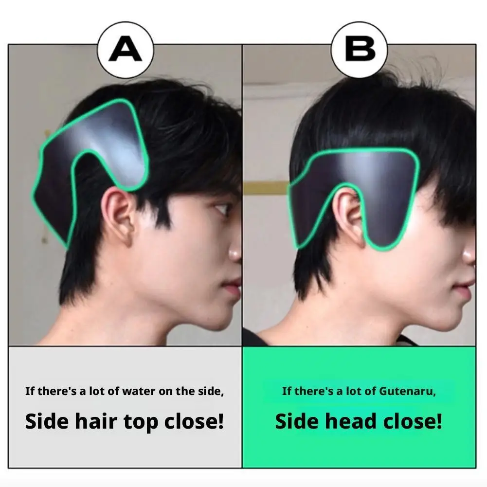 

Hair Press Plate Anti-warping Sideburns Anti Curling Fitting Docile Hair Clip Korean Men Short Hair Fixed Artifact Styling Tool