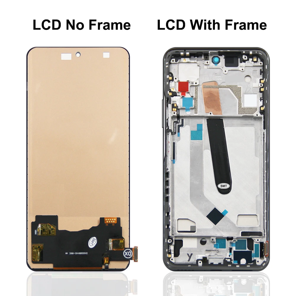 100% probado para Xiaomi Mi 11i pantalla táctil LCD con marco digitalizador montaje de repuesto para Xiaomi Mi 11i pantalla LCD