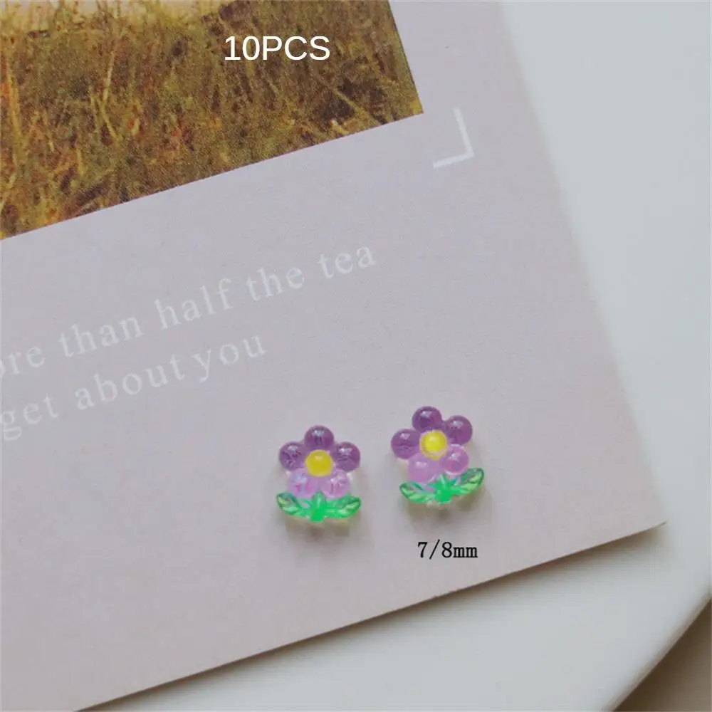 Resin Floret Accessories Flower Pattern Fashionable And Versatile Not Easy To Fall Off Simple And Eye-catching Cup Material