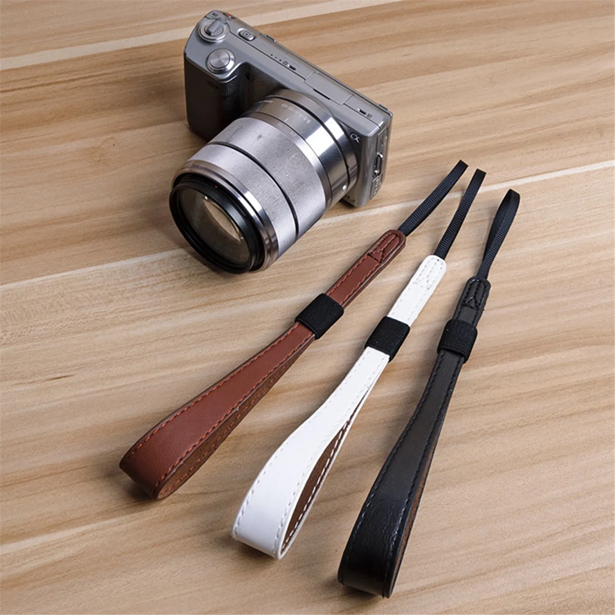 Camera Wrist Strap PU Leather Hand Strap Portable Camera Strap Convenient for Carrying the Camera