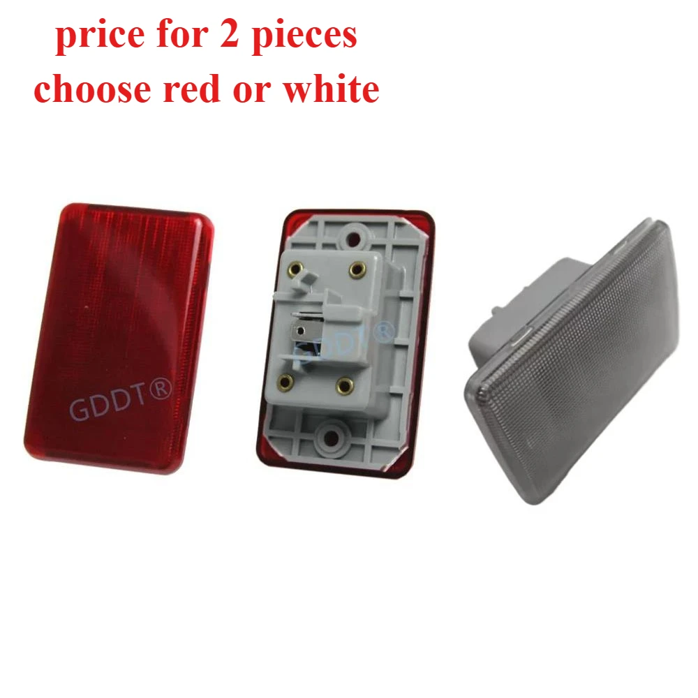 

2 Pcs with Door Lamp for Pajero MB337921 V30 V40 V20 Park Light for Montero V70 V60 Red Cover for Shogun Sport K90