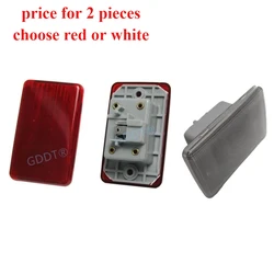 2 Pcs with Door Lamp for Pajero MB337921 V30 V40 V20 Park Light for Montero V70 V60 Red Cover for Shogun Sport K90