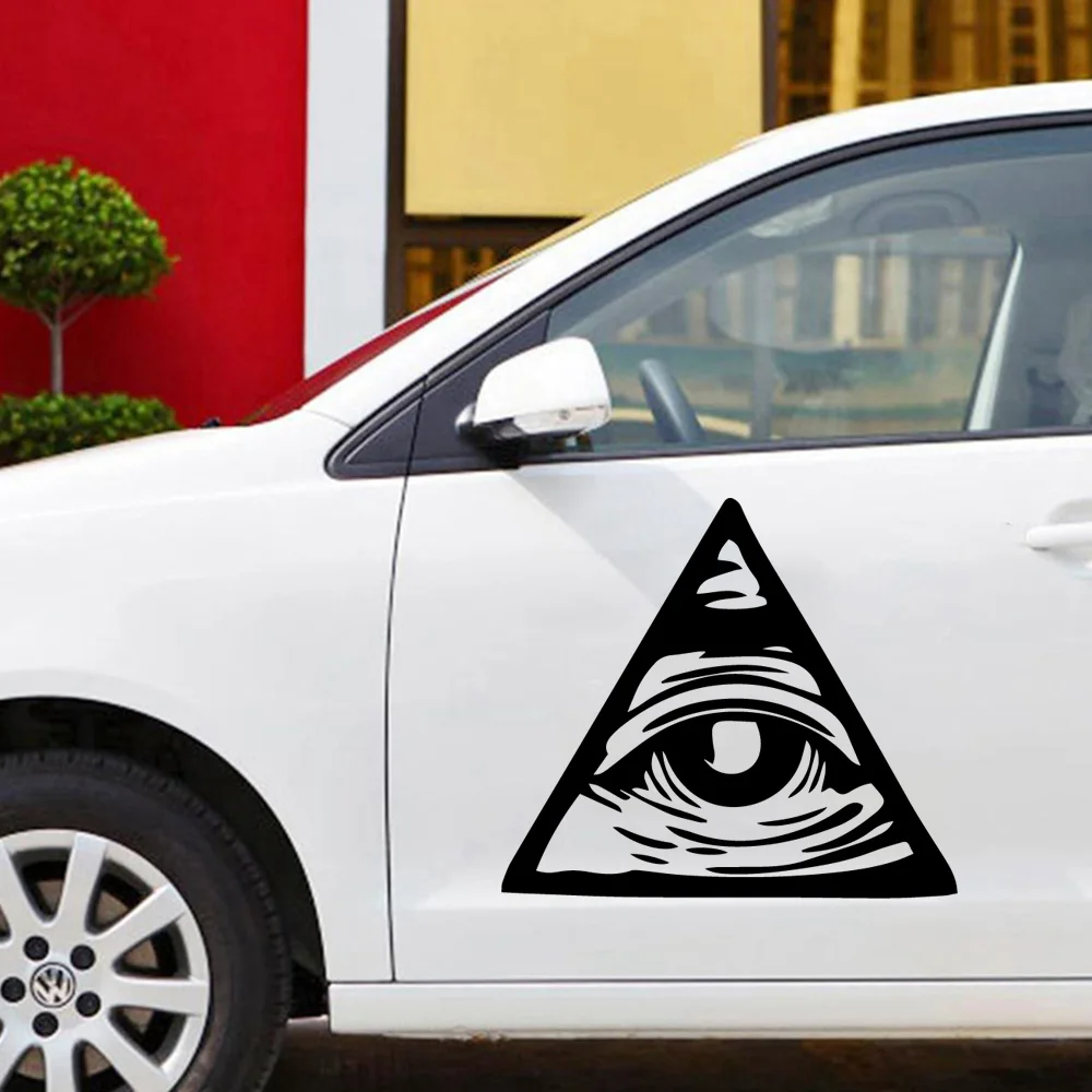 

Fashion Triangle Car Assessoires Car Stickers Window Decal Vinyl Art Pattern Art Car Body Stickers Waterproof