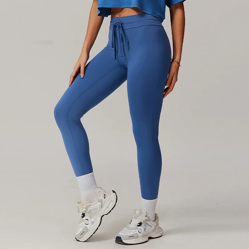 Mermaid Curve High Waist Yoga Pants Belly Tight Hip-lifting Fitness Pants Outer Wear Beautiful Hip Design Running Pants