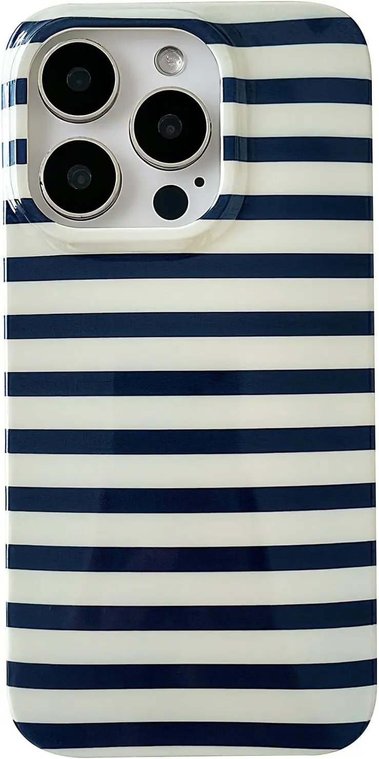 

ZTOFERA for iPhone 13/14 Case with Geometric Horizontal Stripes,Cute Fashion Simple Line Pattern for Women Men,Soft TPU Slim