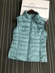 90% ultraleggero piumino d'anatra bianco gilet da donna cappotto sottile piumino d'anatra da donna giacca senza maniche colletto alla coreana gilet cappotto giacca da donna