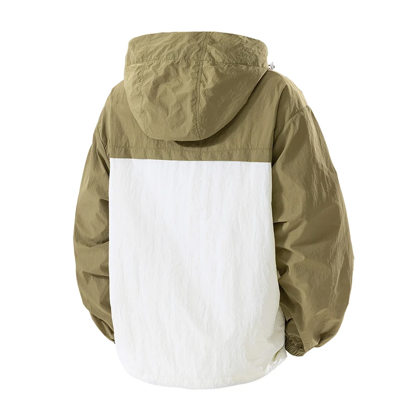

Windbreaker Men Autumn Outdoor Sports Travel Jackets Skin Coats Climbing Trekking Fishing Camping Hiking Ice Silk Loose Jacket