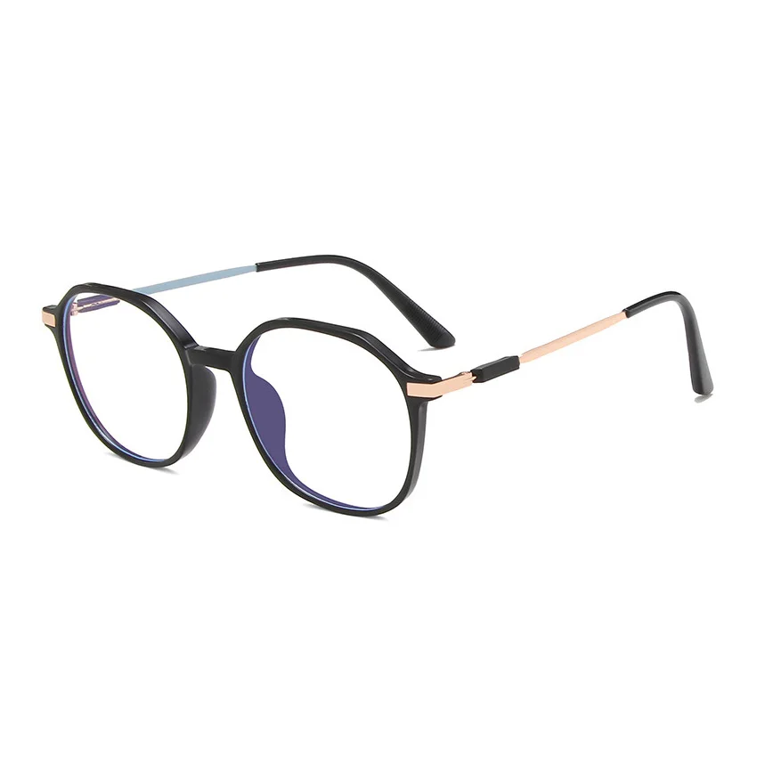 SHONEMES Polygonal Myopia Glasses Stylish Shortsighted Eyewear Anti Blue Light Myopic Eyeglasses Diopters -1 1.5 2 3 4 5 5.5 6