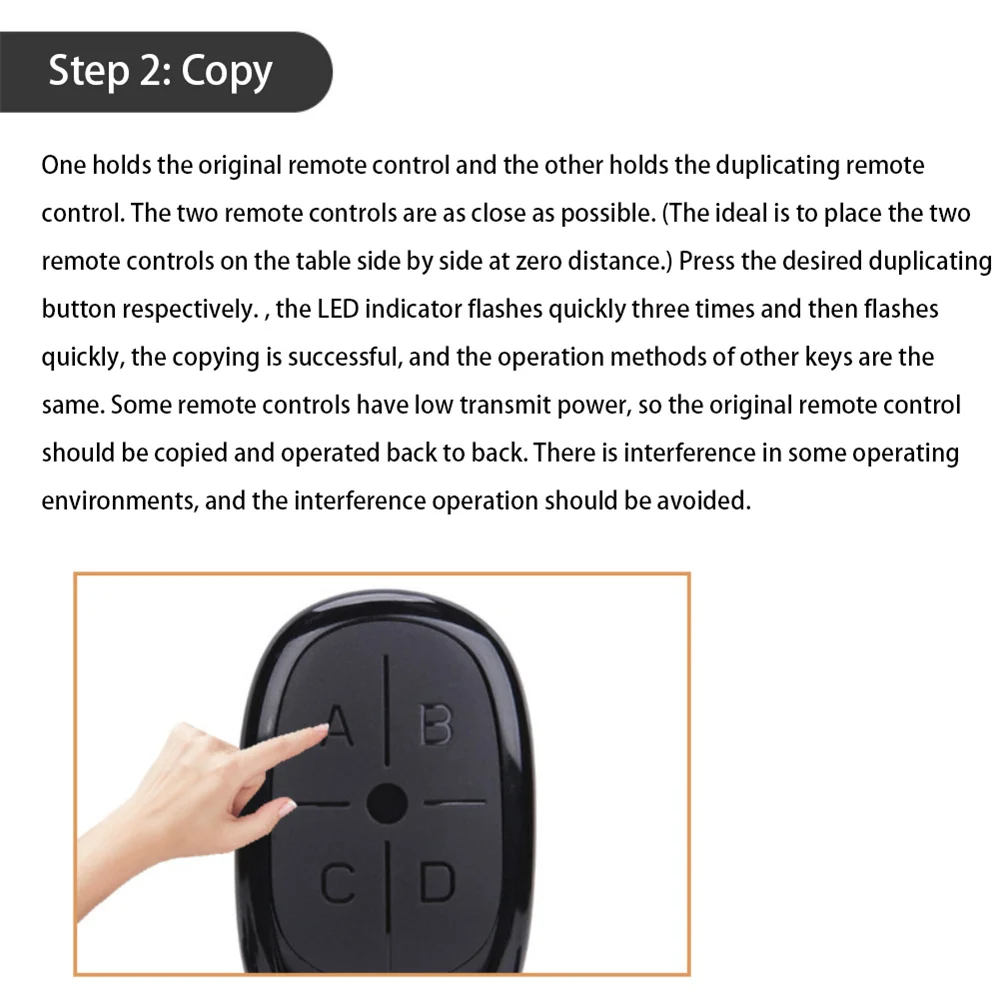 1/2PCS Universal 433mhz 315MHZ Remote Control 4 Channel Garage Gate Door Opener Remote Control Duplicator Clone Cloning Code Car