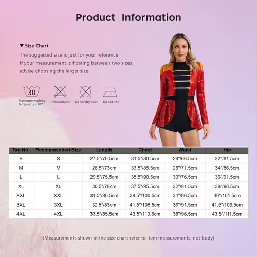 Women Circus Costume Ringmaster Tulle Skirted Tutu Leotard Dress Festival Long Sleeve Fringed Shoulder Halloween Fancy Costume - Image 5