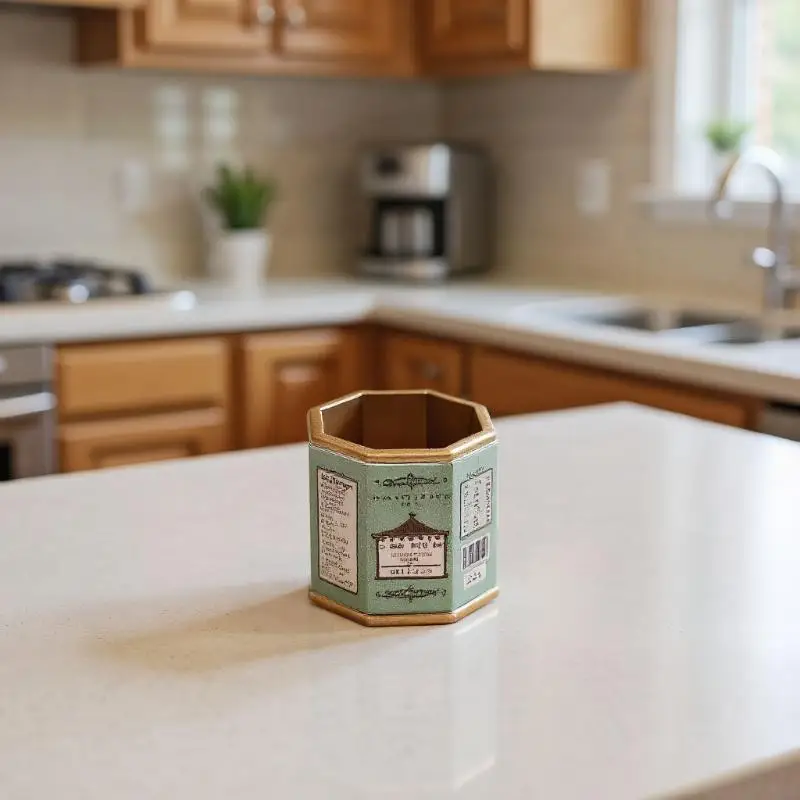 Boîte à thé Miniature échelle 1:12, modèle de café, 1 pièce, décoration de maison de poupée, jouet, pièce de meubles de maison de poupée