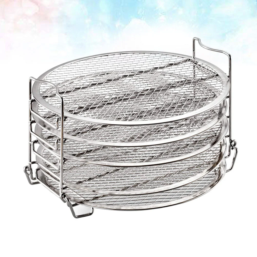 Bbq Accessories for Grill 5-Layer Stainless Steel Air Fryer Cooker Rack Food Dehydrator