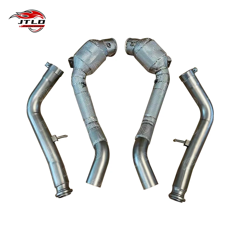 High Performance 304 Stainless Steel Straight Exhaust Downpipe For Mercedes Benz G63 M464 Downpipe