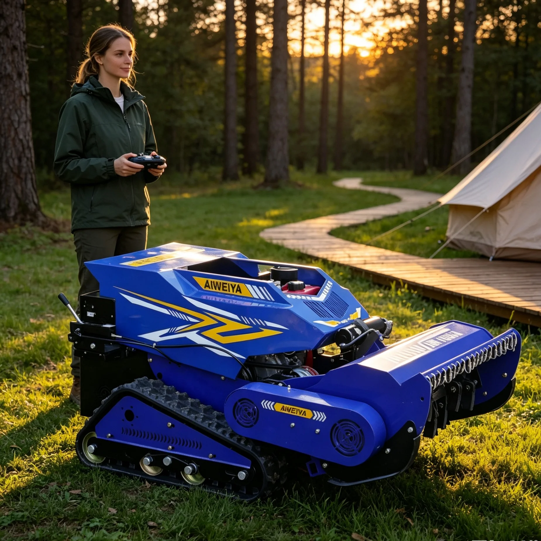 Customized Scenic Resort Green Space 800SM Self‑Propelled Lawn Mower, Reliable Four‑Stroke Power, Five Additional Expandable