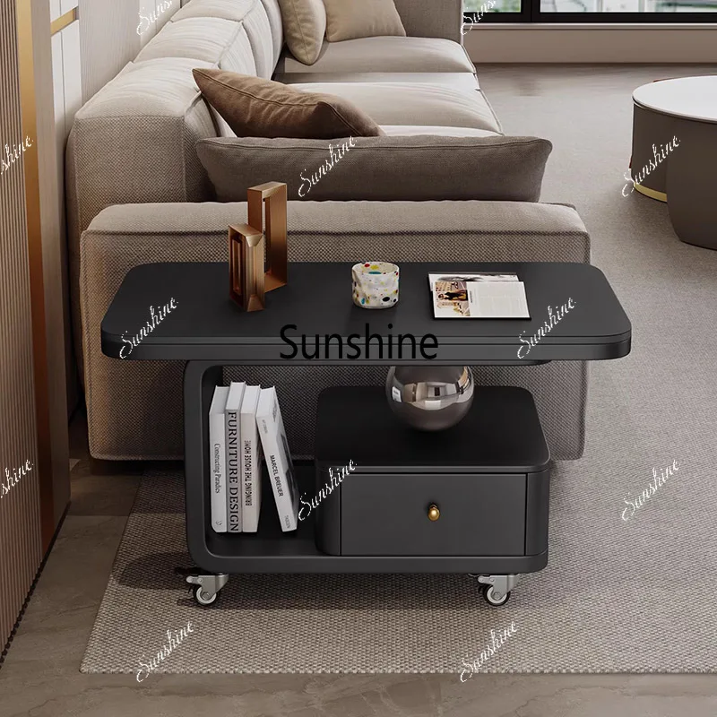 

Light Luxury Quality Coffee Table Cream Style Minimalist Space Saving Vintage Side Table Elegant Mesa Home Furniture