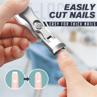 Portable Ultra Sharp Nail Fingernail Steel Wide Jaw Opening Anti Splash Fingernail Clippers Nail Cutter Manicure Personal Care