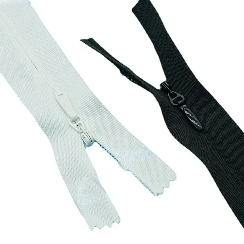 

25 шт./лот, 5CC, 25 до 70 см, YKK, невидимая молния, закрытый конец, черный, белый цвет, лавандовое свадебное вечернее платье, швейный аксессуар