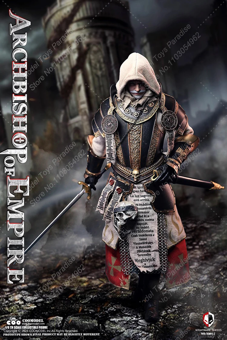 COOMODEL NS018 1/6 Men Soldier Imperial Bishop King Nightmare Series Full Set 12inch Action Figure Collectible Toys Gifts