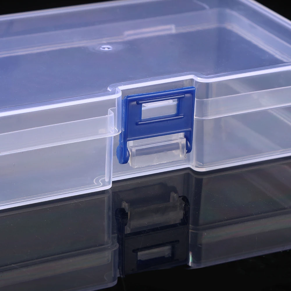 Transparent Plastic Storage Boxes Jewelry Box Empty Storage Box Container Beads Earring Box Jewelry Rectangle Case 145*85*35mm