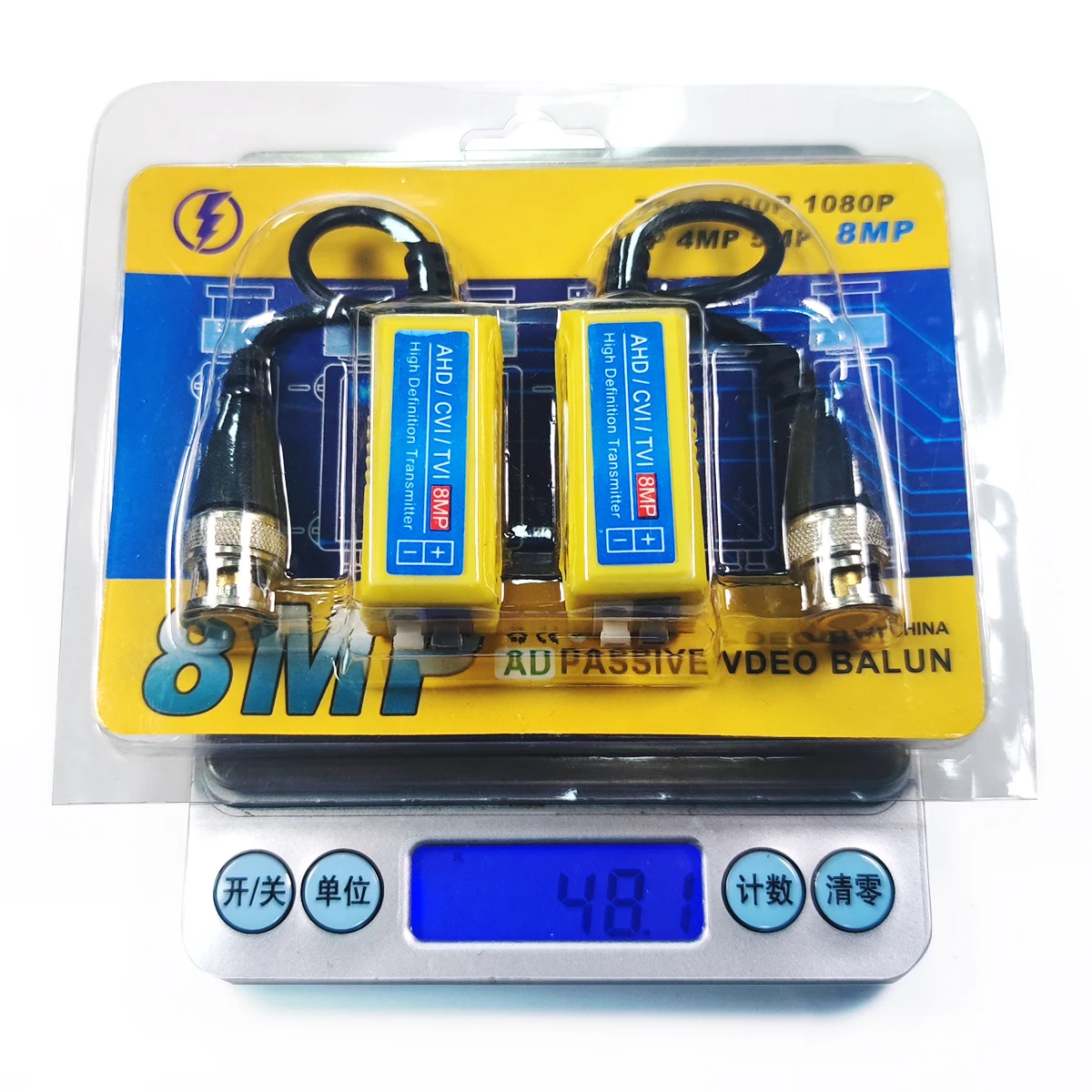 hit product8MP Video Balun Cctv Coaxial HD Twisted-pair Video Transmitter 4k Balun 8mp