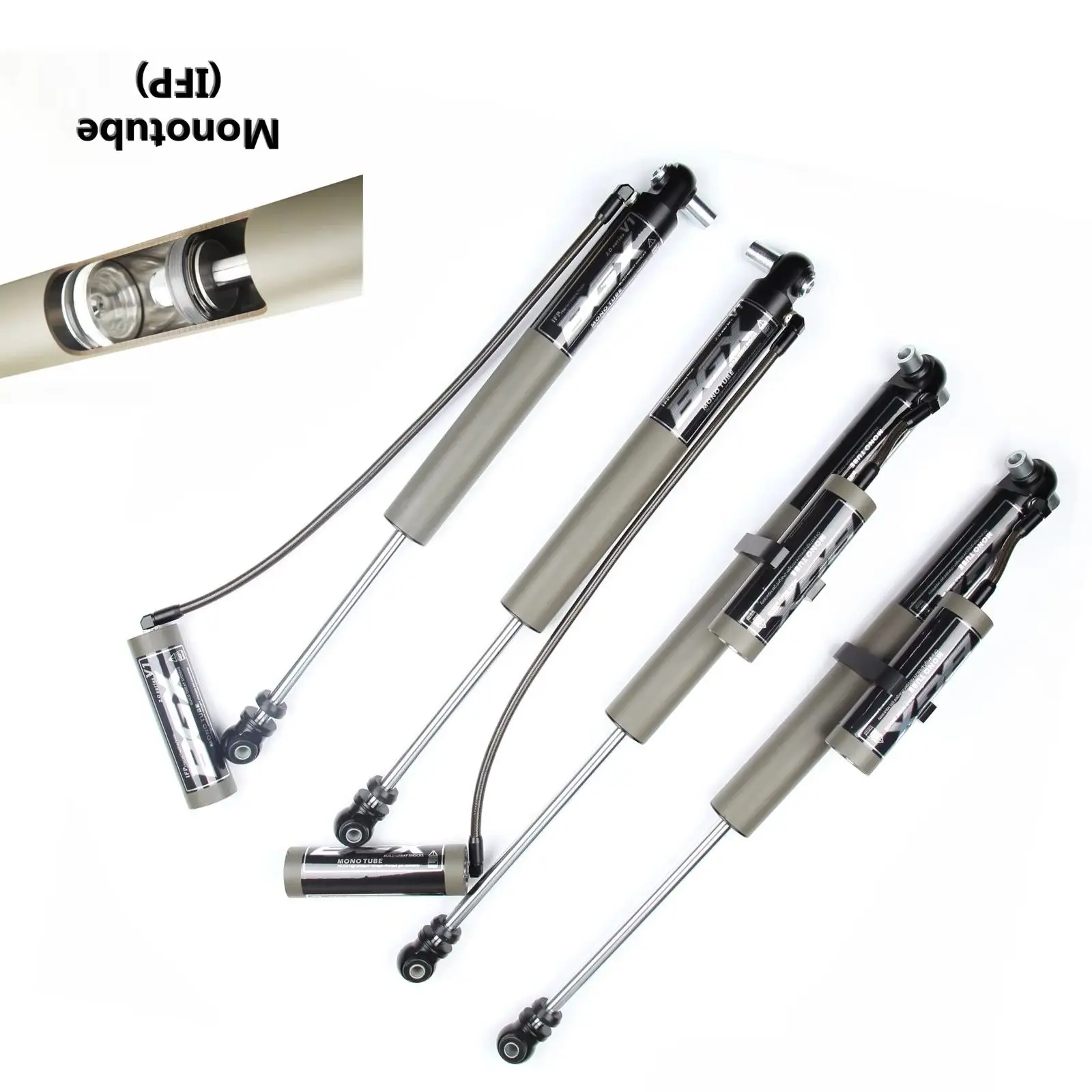 

4 шт. BGX Амортизаторы переднего и заднего резервуара IFP Performance для Jeep Wrangler JL 18-19 годов, лифт 2-3 дюйма