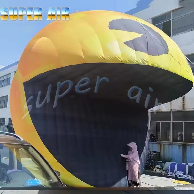 Super air huge advertising decoration inflatable smiling face for club jamboree