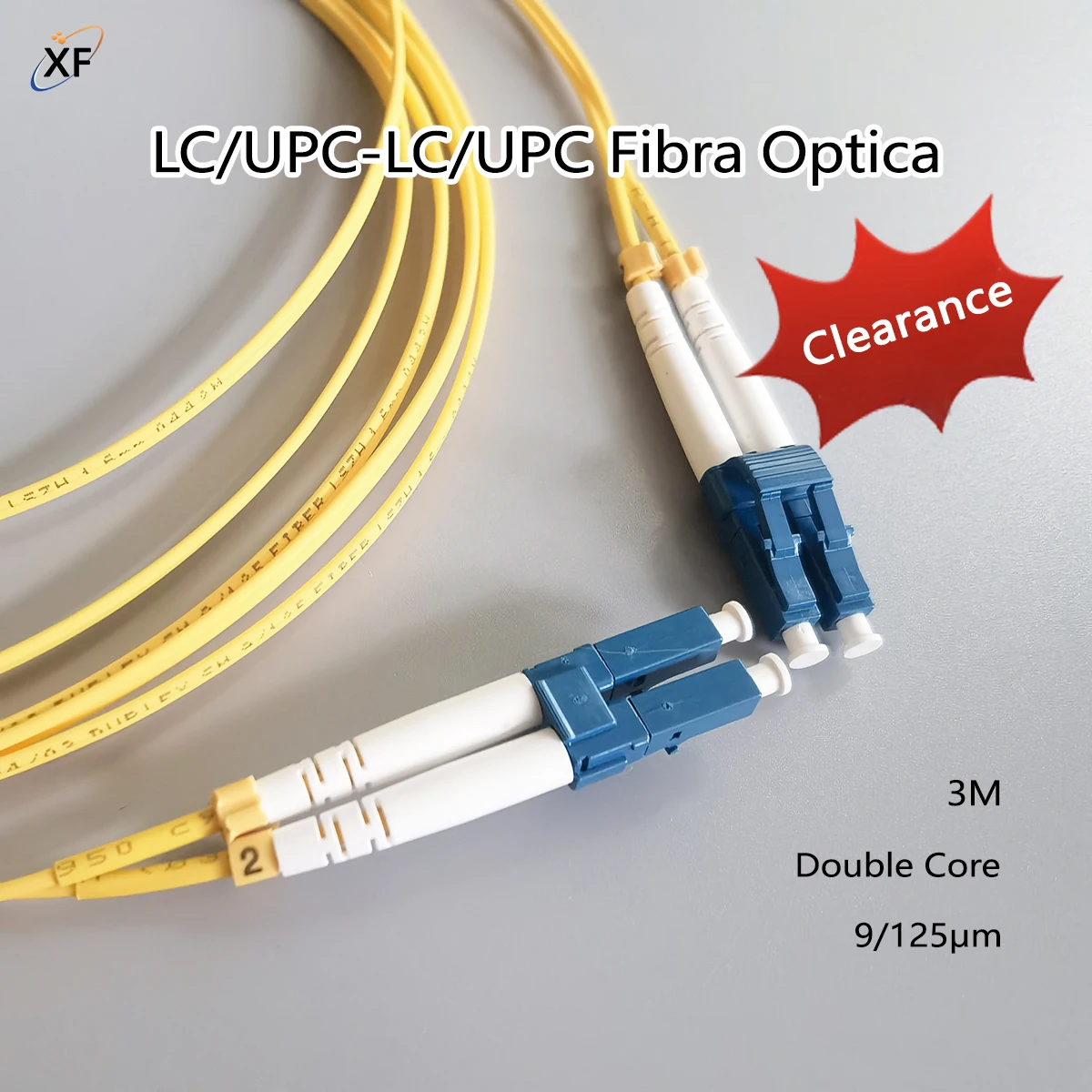 光ファイバーパッチケーブル LC/UPC-LC/UPC デュプレックスモード 屋内用 FTTR LSZH 9/125μm 3M 1.6mm ケーブル 光ファイバー延長コード